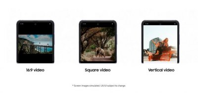 Youtube se ajusta a la pantalla del Galaxy Z Flip
