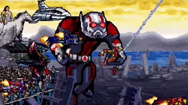 Mira la escena final de Avengers: Endgame en 16-bits