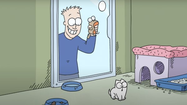 ¿Amor a primera vista? Mira la historia de orígenes de "Simons Cat"