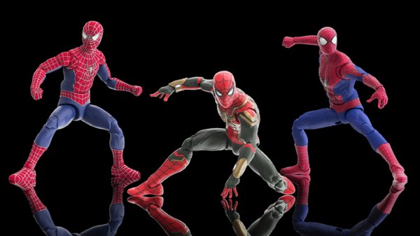 Hasbro reveló sus figuras de los tres "Spidey" de "Spider-Man: No Way Home"