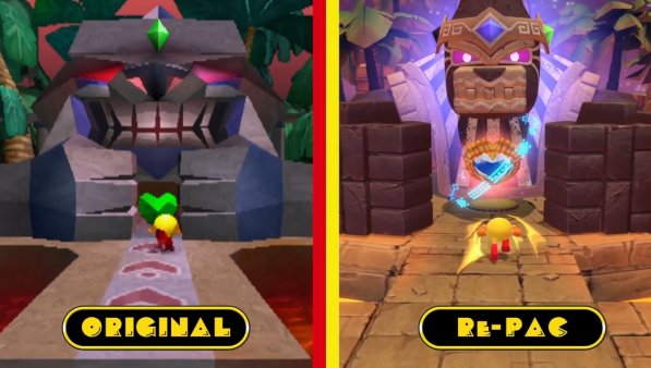 Así es la diferencia gráfica entre el antiguo y el nuevo PAC-MAN World