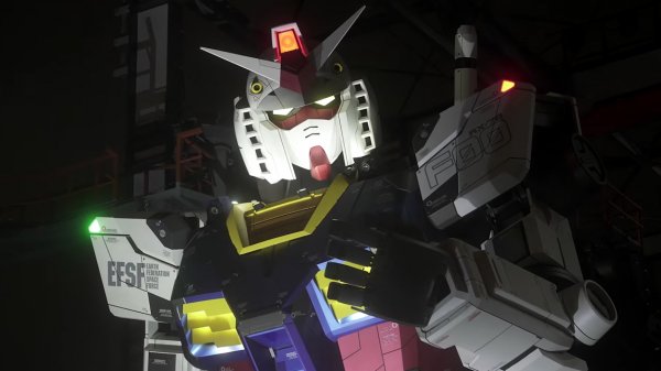 El gigantesco "RX-78F00 Gundam" empieza a despedirse en Japón